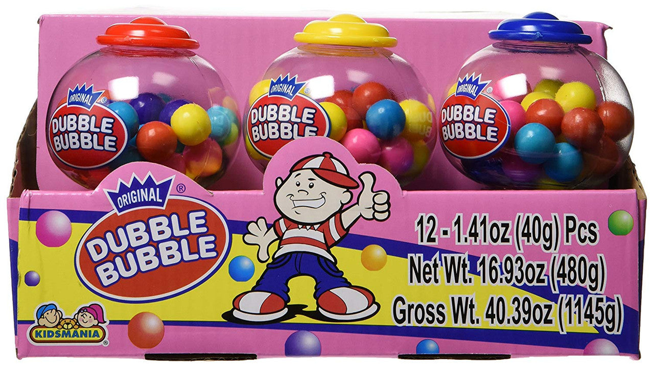 Kidsmania Dubble-Bubble Mini Gumball Machine (12 Units) 1.15kg/16.93oz. {Imported from Canada}
